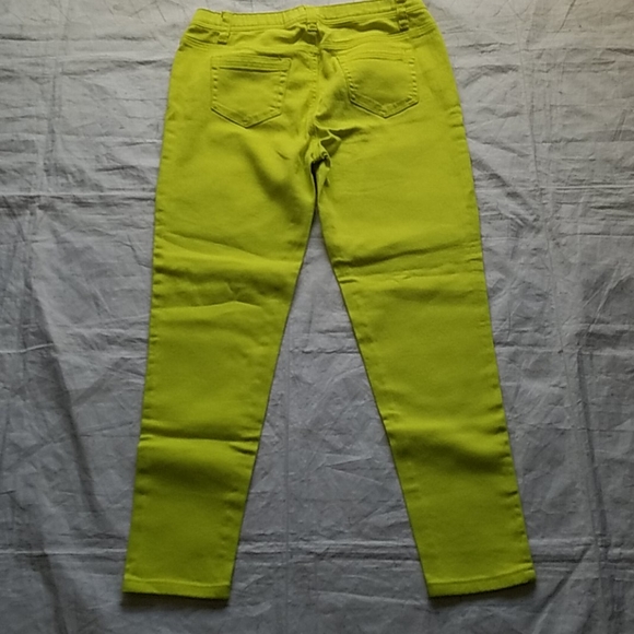 DG Neon Lime Stretch Rise Petite Pants - Picture 6 of 7